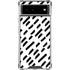 Black Dash Google Pixel 6 Clear Case